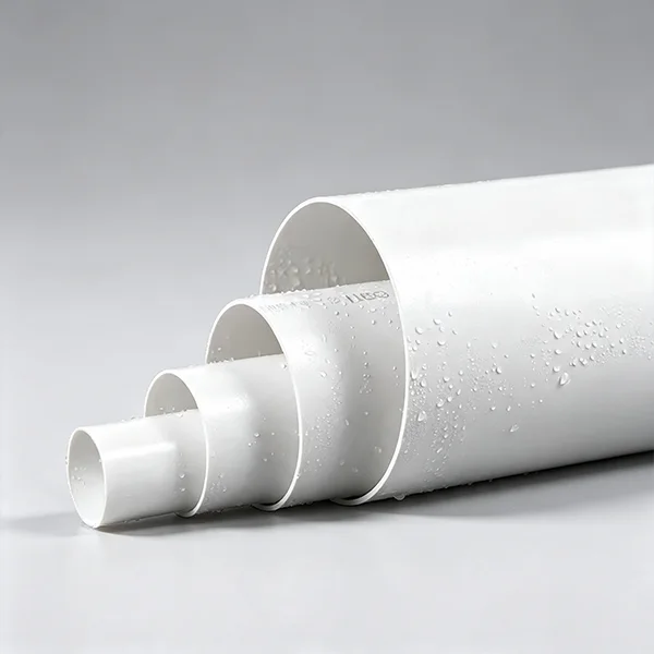 PVC-U plastic large diameter white farmland irrigation sewer pipe drainage silencer sewage rainwater pipe – view 1