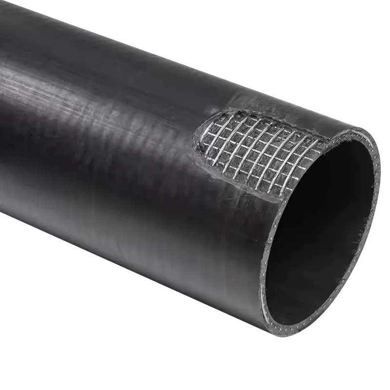 HDPE steel wire mesh reinforced PE composite pipe for underground fire protection, polyethylene composite pipe, PE water supply and fire protection pipe – view 1
