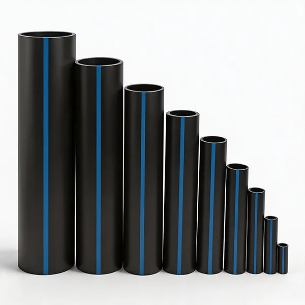 Black polyethylene super wear-resistant pipe mine coal mine HDPE conveyor pipe – view 1