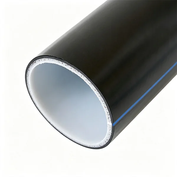 HDPE steel wire mesh reinforced PE composite pipe, fire water supply pipe, solid wall traction hot melt composite pipe – view 1