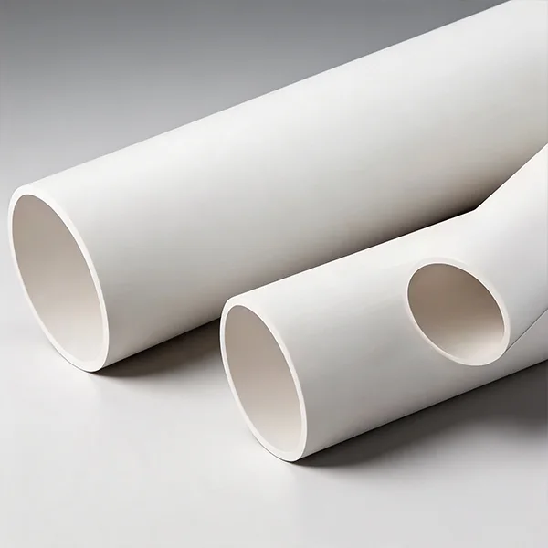 Municipal building water supply and drainage PVC-U plastic large-diameter bathroom kitchen sewage drainage thickened drainage pipe – view 1